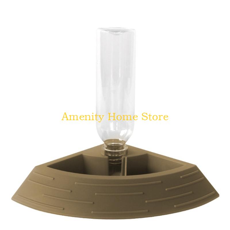 F26C Automatic Feeder Waterer Terrarium Corner Bowl for Lizard Small Animal