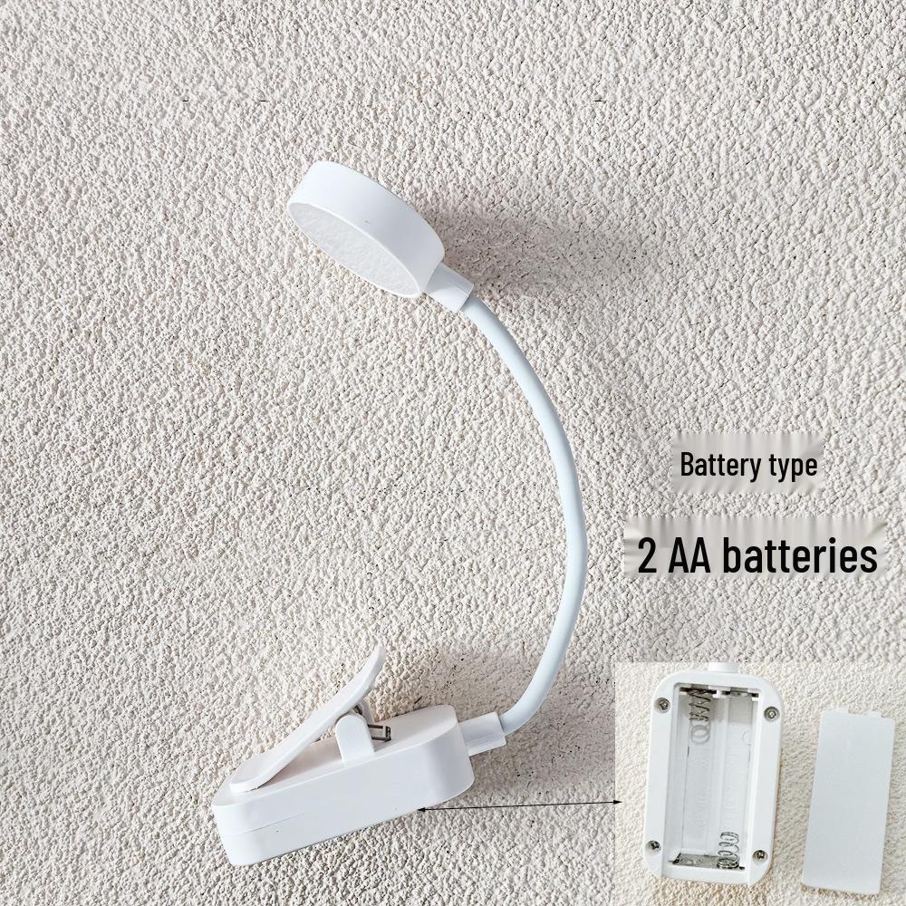 Compact Clip-On Book Light: Creative Bedside, Study, or Dorm Room Eye Protection Lamp