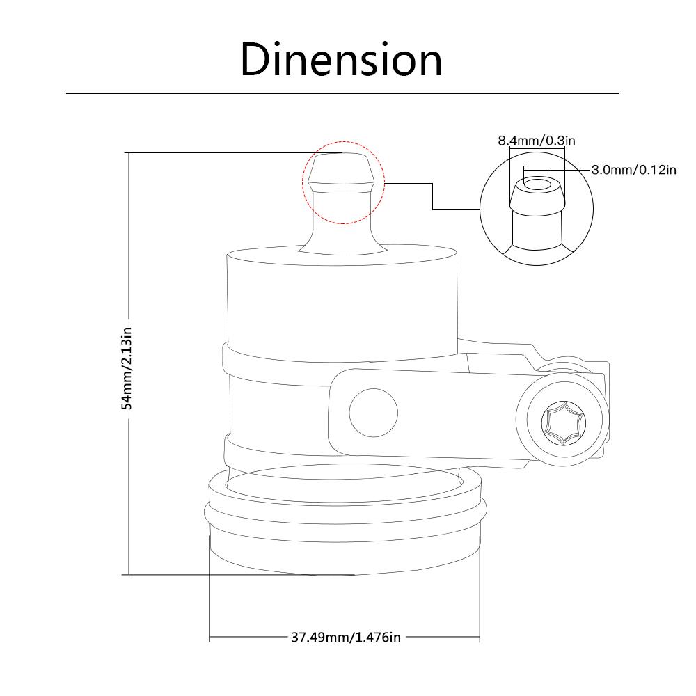 Universal Motorcycle Brake Fluid Reservoir Clutch Tank Oil Fluid Cup FOR KAWASAKI Z1000 Z 1000 2007 2008 2009 2010