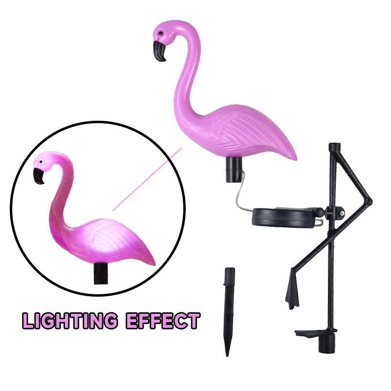 Solar-powered Garden Lights Landscape Yard Decoration Ground-mounted Lamp Flamingo Firework Sunflowers Roses Fireflies Jellyfish