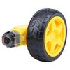 Magnetic TT Motor Tire Wheel Yellow Dual Shaft Gear Motor No-load Speed DC Electric Motor  DIY