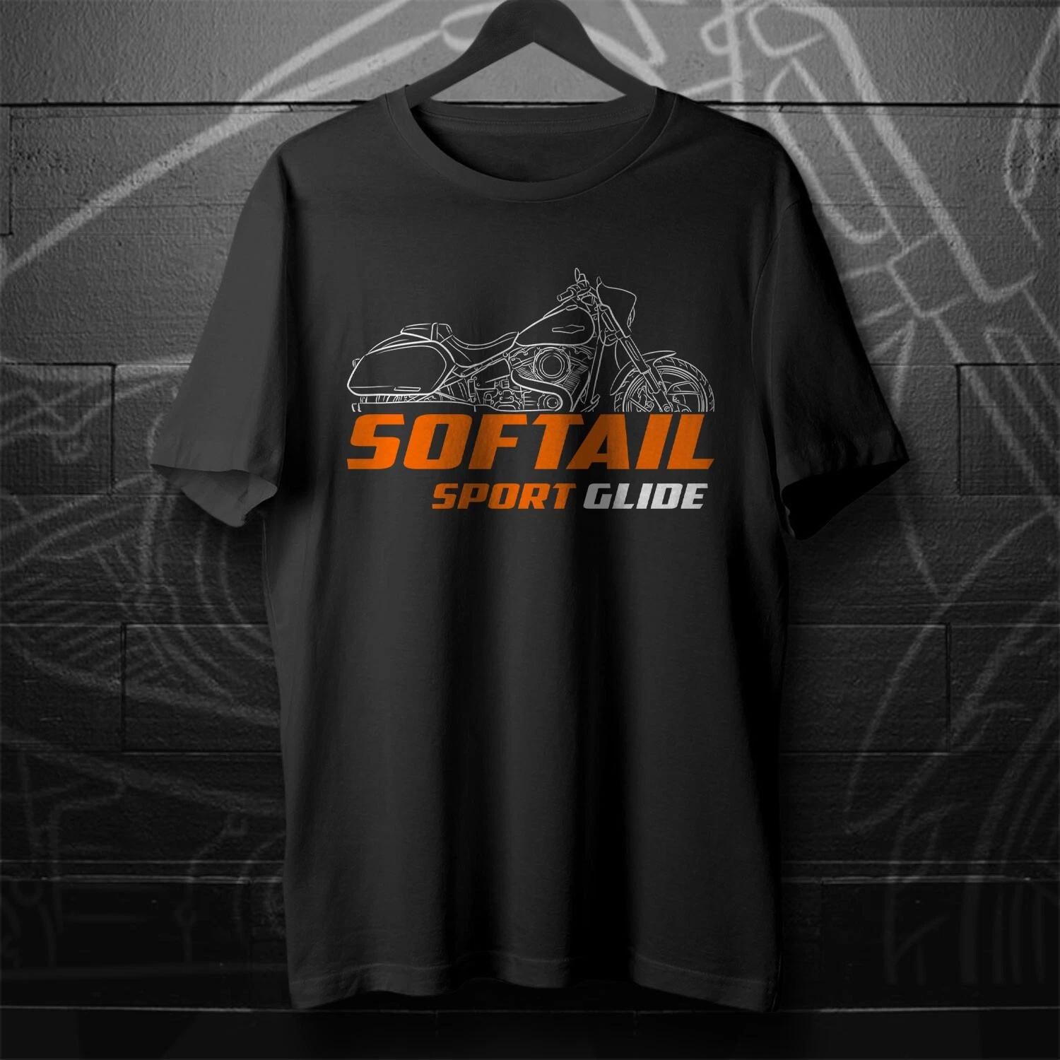 

Black men s and women s T-shirt For Harley-Davidson FLSB Sport Glide Softail 2018-2024- Motorcycle XXXXL