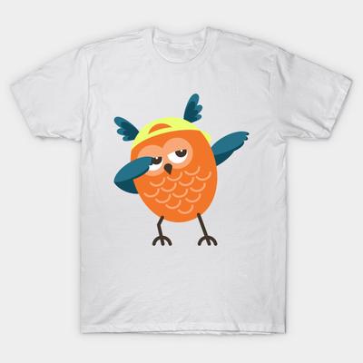 Koszulka damska Dabbing Owl Harajuku Print Kawaii Tshirt Letnia koszulka damska z krótkim rękawem Top Tee