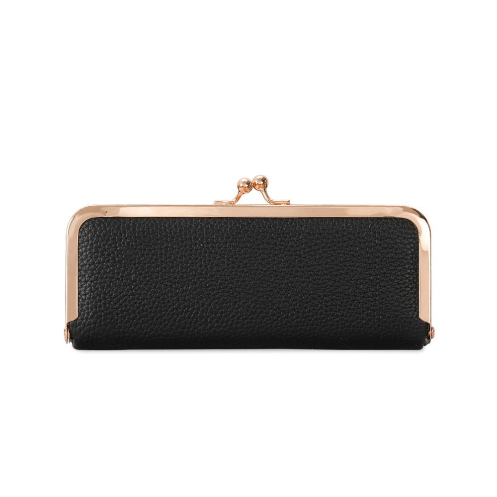 Automatic Closing PU Leather Jewelry Storage Bag Women s Cosmetic Bag  Lipstick Pouch чёрный