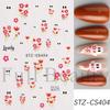New Nail Art Stickers Halloween Cartoon Scar Pumpkin Bat Spider Web Adhesive Nail Sticker