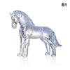 2026 Zodiac Horse Statue Feng Shui Collection Crystal Light Luxury Horse Sun Catcher Ornament Home Desktop Decoration