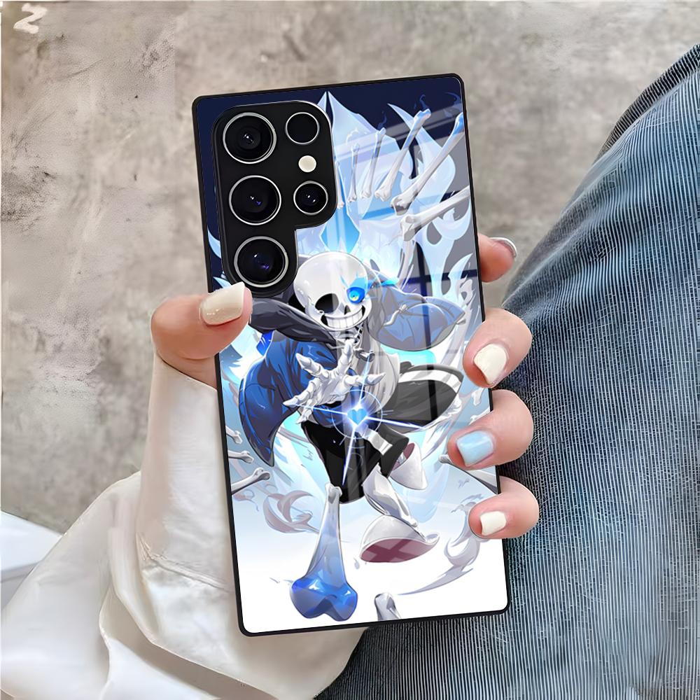 Sans Undertale Phone Case For Samsung A25 A13 A33 5G A54 A36 A35 A56 A52 A14 Shockproof Glass Cover