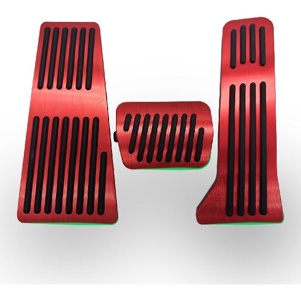 Brake Foot Rest Pedal Cover Gas Accelerator Pedal Cover Compatible with Mazda CX-3 CX-5 CX-9 Mazda 2 3 6 (Silvery) красный