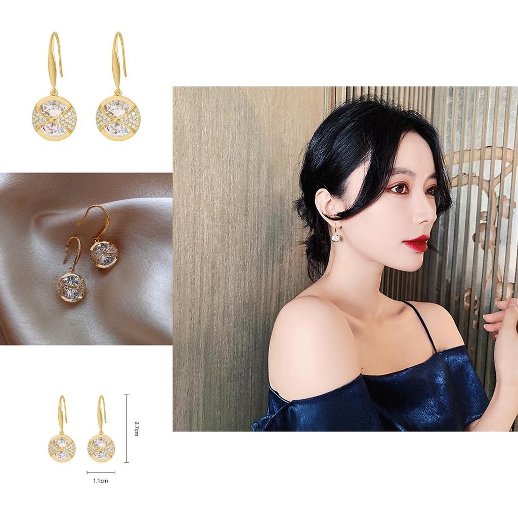 Silver Hoop Earrings With Cubic Zirconia For Elegant Party Wear