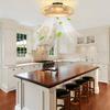 Wabi-Sabi Bamboo Ceiling Fan with Light and Remote Control - Silent, Variable Speed for Dining Room or Bedroom