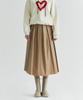 Peulleio Double Pleated Skirt _ Beige