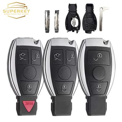 Pklg3 SUPERKEY 2/3/4 Buttons Smart Remote Car Key Shell Case For Mercedes Benz BGA NEC B C E R S CL GL SL CLK SLK W203 W211 W204