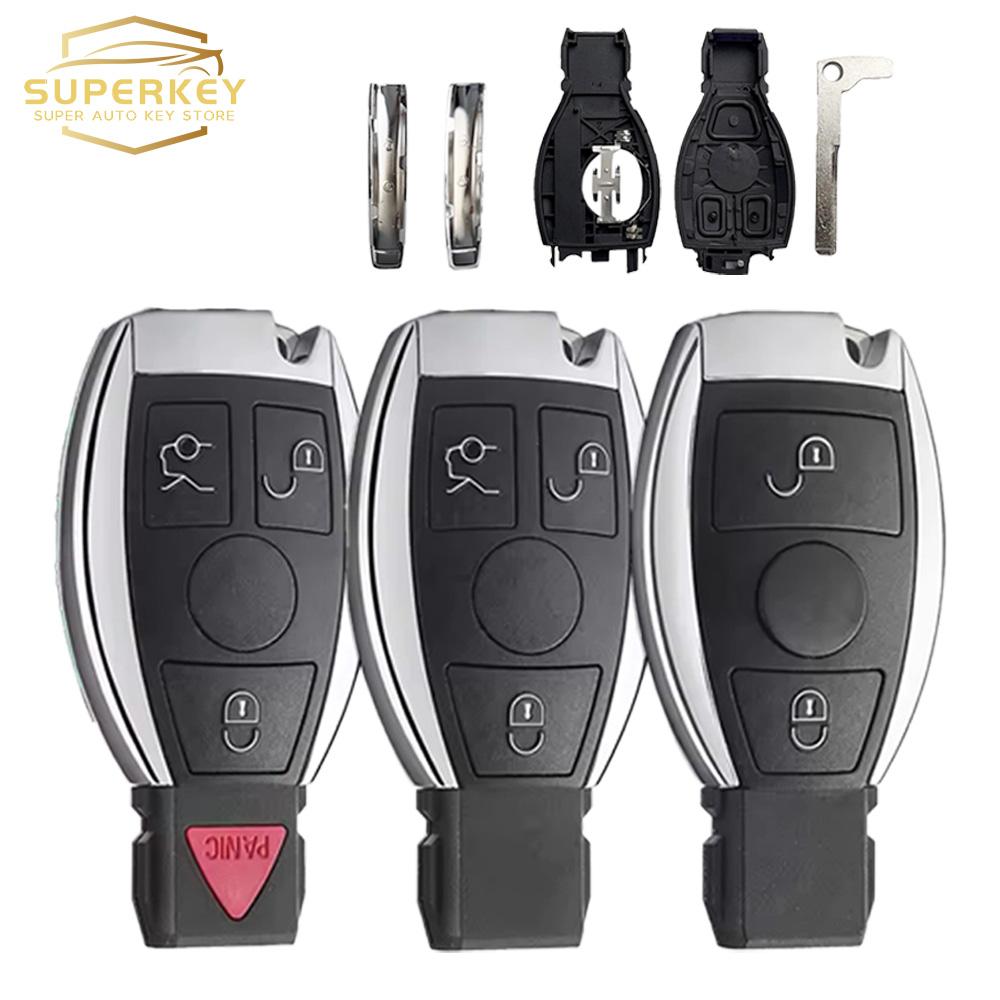 

SUPERKEY Для Mercedes Benz BGA NEC B C E R S CL GL SL CLK SLK W203 W211 W204 Брелок 2/3/4 кнопки Умный пульт дистанционного управления Корпус ключа для автомобиля