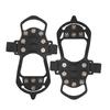 11 Teeth Ice Snow Grip Teeth Grippers NonSlip Winter Ice Grippers Crampons Ice Cleats for Hiking Boot and Shoe