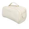 Cosmetic Bag Multifunctional Portable High Capacity Large Opening Travel Makeup Bag for Women Beige Free Size