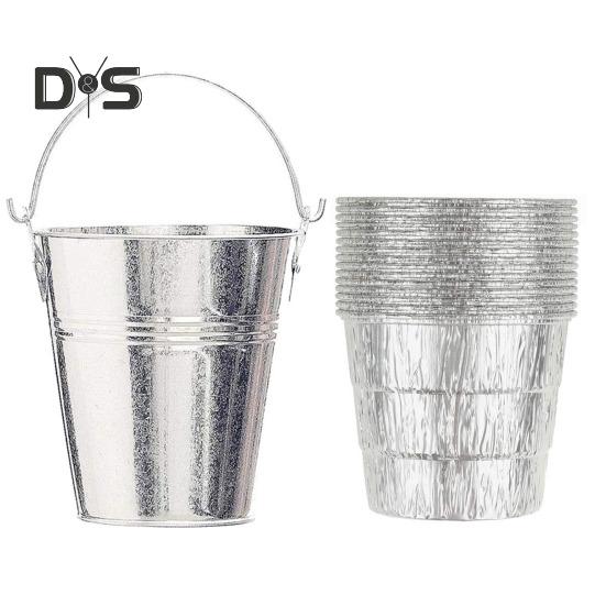 20 Stück Grillfetteimer Alufolienauskleidung Outdoor BBQ Grill Aluminiumfolie Trommelauskleidung Grillzubehör für Traeger Pro Serie 575/780 22/34 Serie