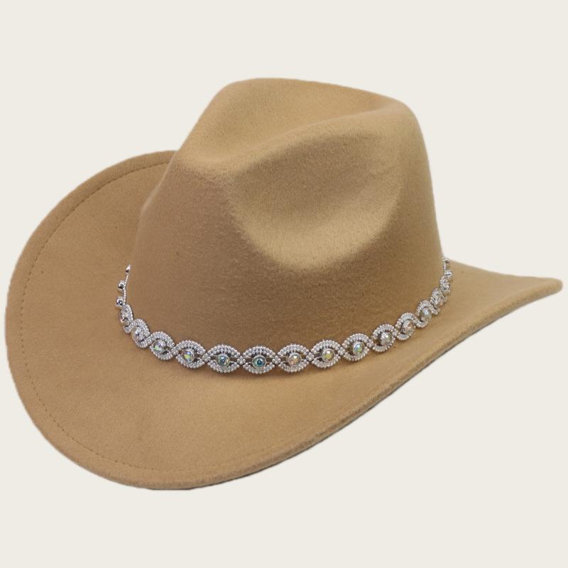 Men and Women Jazz Top Hat Party Festival Stage Performance Simple Top Hat Premium Wool Hat Western Cowboy Hat