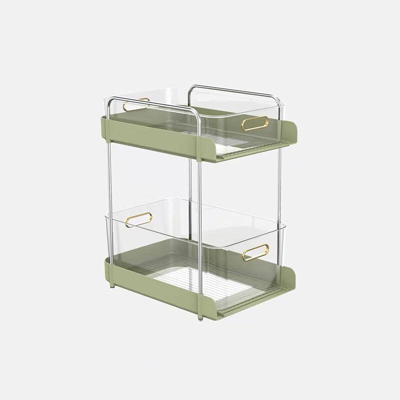 Lubangxiong Light Luxury 2-Tier Cosmetic Organizer