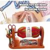 Generic Yarn Holder for Crocheting Wooden Yarn Rack Stand with Slots Yarn Storage Organizer Knitting & Crochet Supplies Horizontal Yarn Spinner