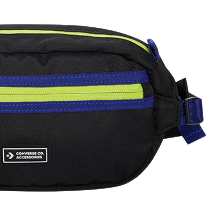New Converse Transition Sling Polyester Fanny Pack Regular Unisex Black & Multicolor 10022098-A05