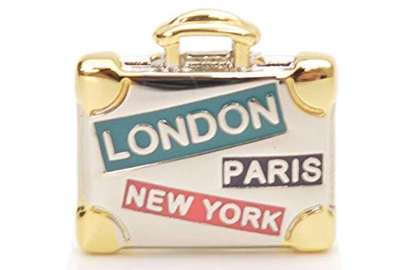 Paul Smith Trunk Case Motif eps20s205 M1A CUFF ASUITC Suitcase Silver Multi Men's Cufflinks, Cufflink,