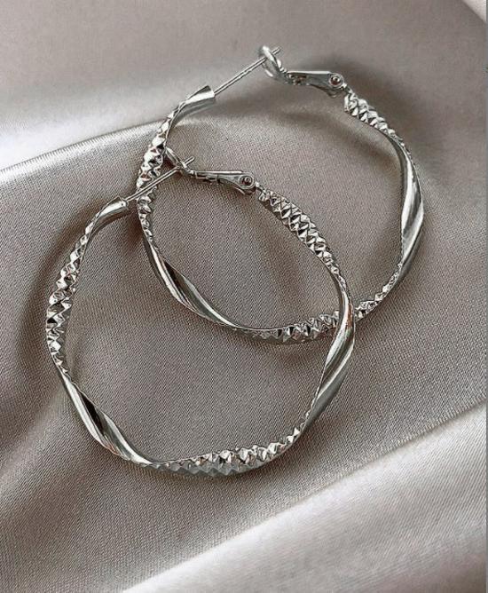European and American Silver Needle Zircon Earrings: High-End, Versatile, Exaggerated Personality Design
