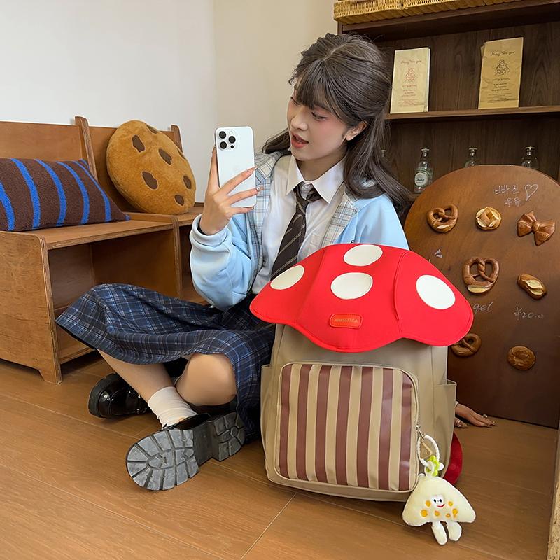 Backpack Women's Colorblock Student Schoolbag Campus Backpack