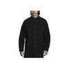 Nike Life Solid Logo Comfortable Casual Long Sleeve Shirt Men shirts Black FN3126-010