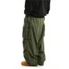 Men's Summer American Retro Overalls, All-match Solid Color, Outdoor Slim Straight Casual Trousers
