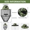 Anti-Mosquito Hat Outdoor Fishing Hats The Sun Hat Summer Hat Sun Fishing Hat Cap Mesh Hat with Net Mesh for Men Women
