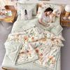 Couette Ummer Breeze - Rembourrage en microfibre doux et agréable pour la peau, thème spatial, lavable en machine, légère, toutes saisons, fine, motif à carreaux - Pièce unique