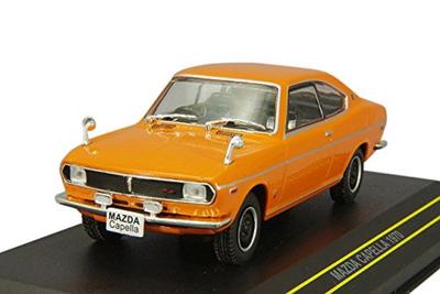 Ölçekli Mazda Capella 1970 Turuncu Bitmiş Model FIRST43 1/43