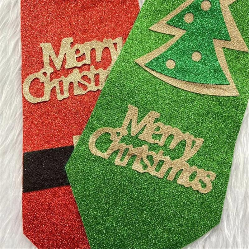 Festive Pre-tied Necktie Nonwoven Fabric Easy Wear Holiday Costume Accessory For Adults Kids