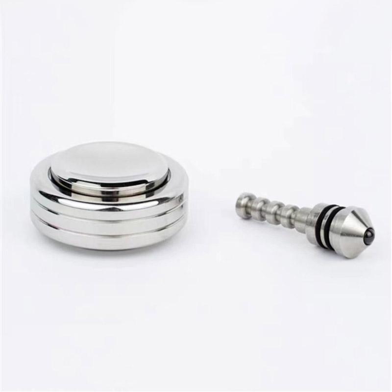 Metal 2-in-1 Gyroscope Rotator Stainless Steel Anti-Pressure Metal Rotating Top Anxiety Fidget Toy Adult & Children's Gift