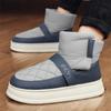 Cotton Shoe Warm Cold Proof Platform Men's Snow Boots Sale Waterproof Fleece Original Deals Casual Work Offer Male Winter Shoes