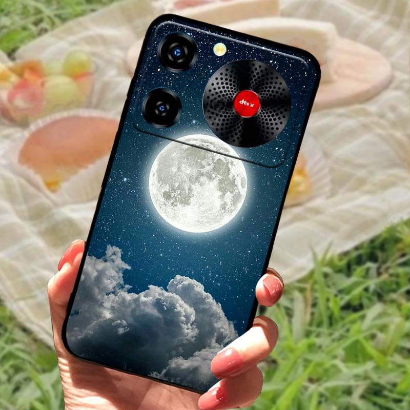 Per ZTE Nubia Custodia Musica Antiurto TPU Silicone Nero Paraurti Cover Per ZTE Nubia Custodie Telefono Musica Carina Cover Posteriore Fundas Capa