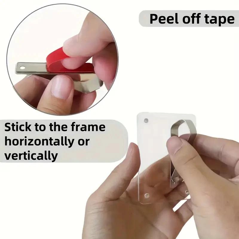2 Pc Acrylic Car Clip Refrigerator Magnet Photo Frame Diy Photo Wall Multifunctional 3 Inch Magnet Photo Card Display Stand