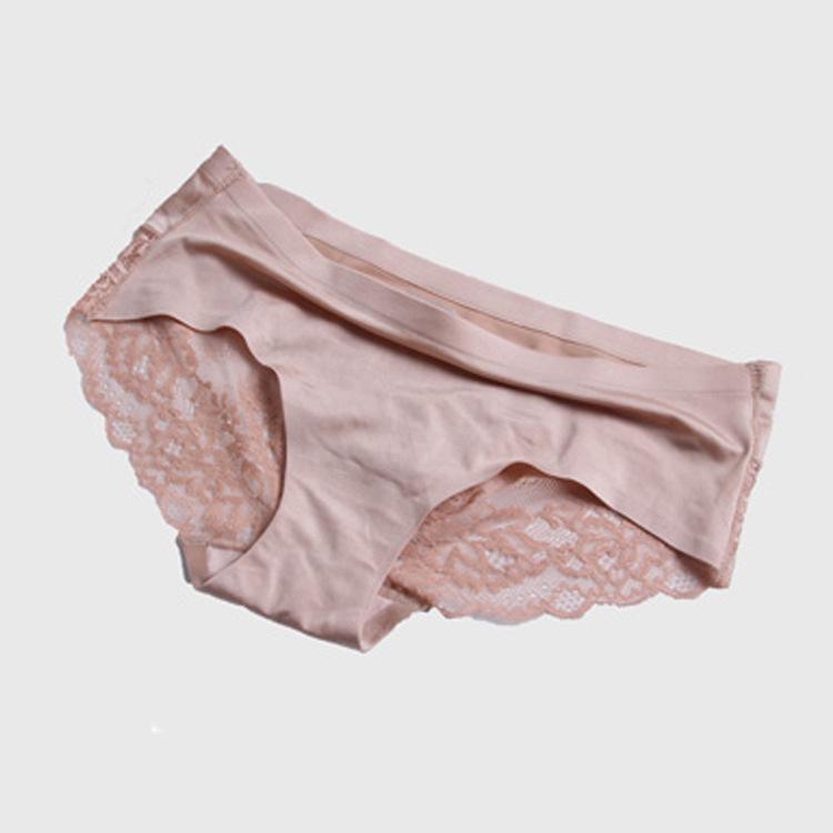 Luxury Pearlescent Lace Patchwork Seamless Women's Panties