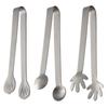 Ice Cubes Tongs Stainless Steel Cooking Tongs Kitchen Utensils For Snacks Sugar Sugar Dessert BBQ Buffet Serving Frying