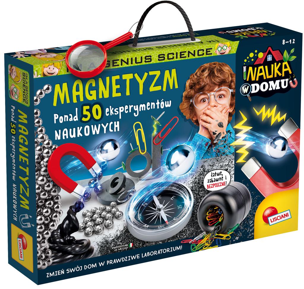 Lisciani i'm a genius nauka w domu magnetyzm 50 eksperymentów naukowych