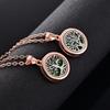 New rose gold Tree Of Life Aromatherapy Perfume Locket Fashion Essential Oil Diffuser Necklace For Women Pendant Jewelry Gift