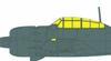 eduard Mitsubishi Zero Fighter Type 52 Paint Masking Sticker Masking Sticker for Plastic Models EDUJX336 1/32 T-Face Double-Sided (for Tamiya)