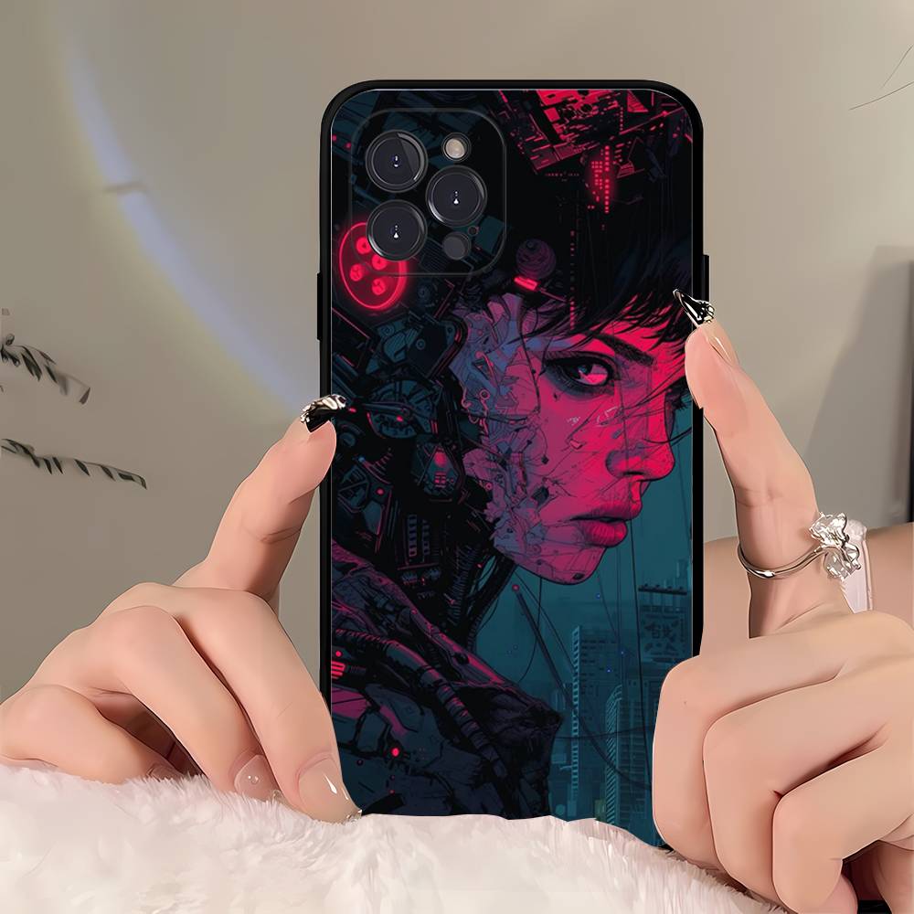 Anime G-ghost In The S-shell Cartoon Phone Case For IPhone 16 15 14 11 12 13 Mini Pro XS Max Cover 6 7 8 Plus X Funda Shell