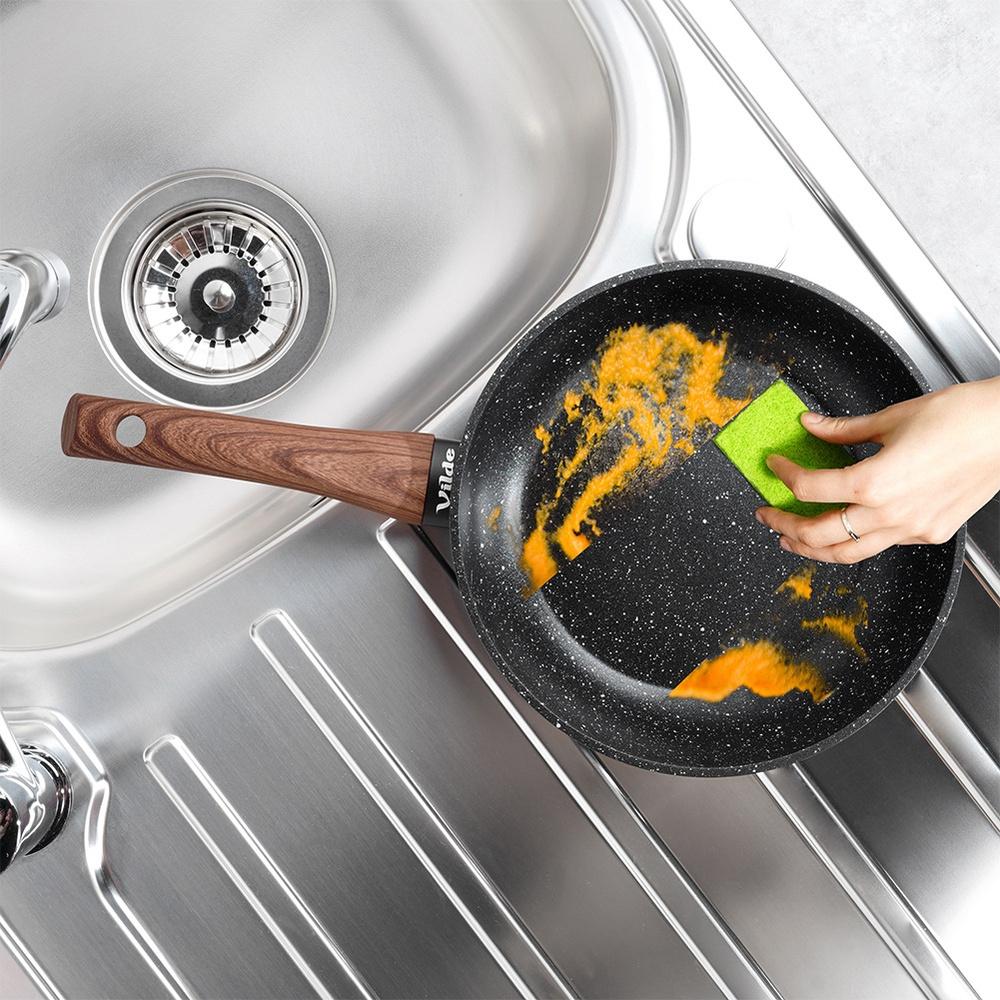 Black&Wood Granite Frying Pan Set 20/24 Cm 2 Pcs.