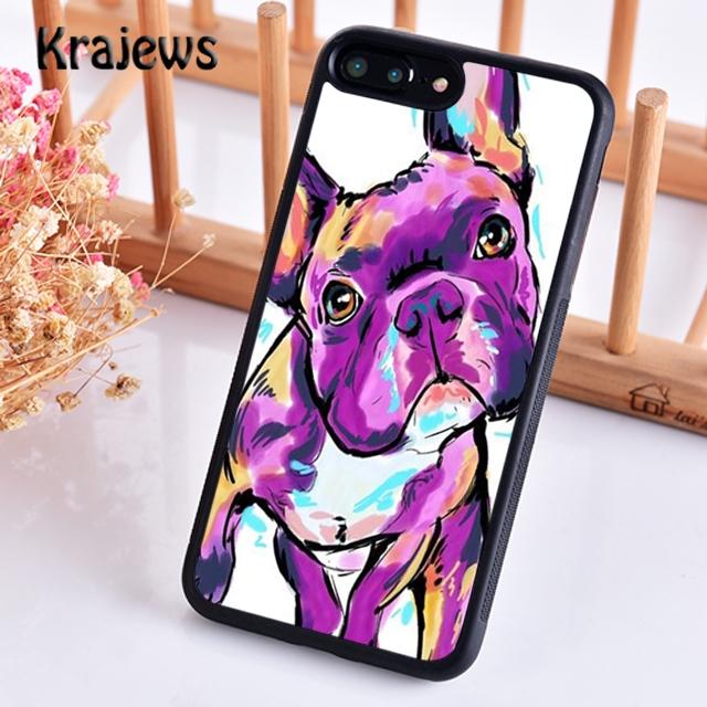 Krajews Cute Funny French Bulldog Phone Case Cover For iPhone 17 Air 16 15 14 plus 11 12 pro max coque Fundas
