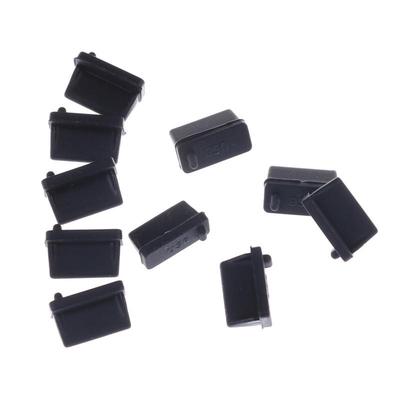 10 Stücke Schwarz Gummi A Typ Weibliche Usb Anti Staub Schutz Stecker Stopper Abdeckung