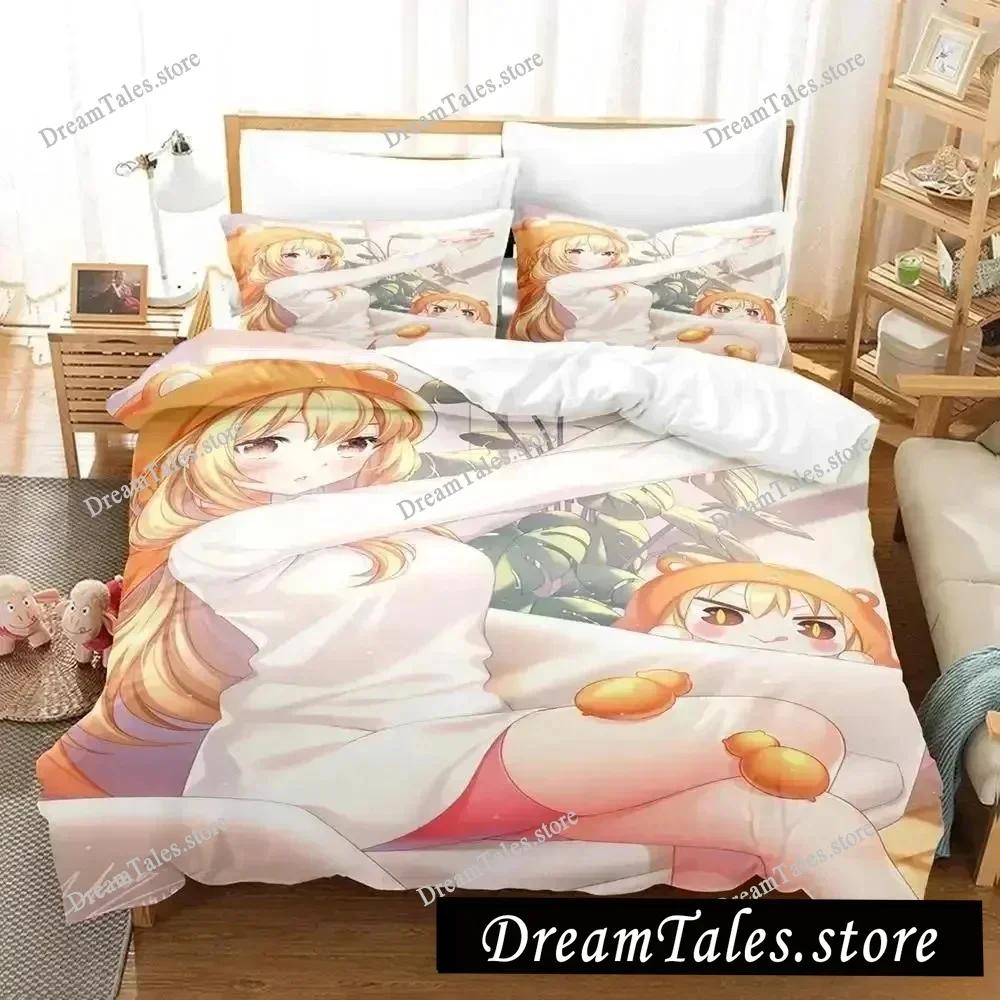 3D Printed Anime Himouto! Umaru-chan Bedding Set Duvet Cover Bedroom Comforter Single Twin King _Size Quilt Cover Home Textiles9
