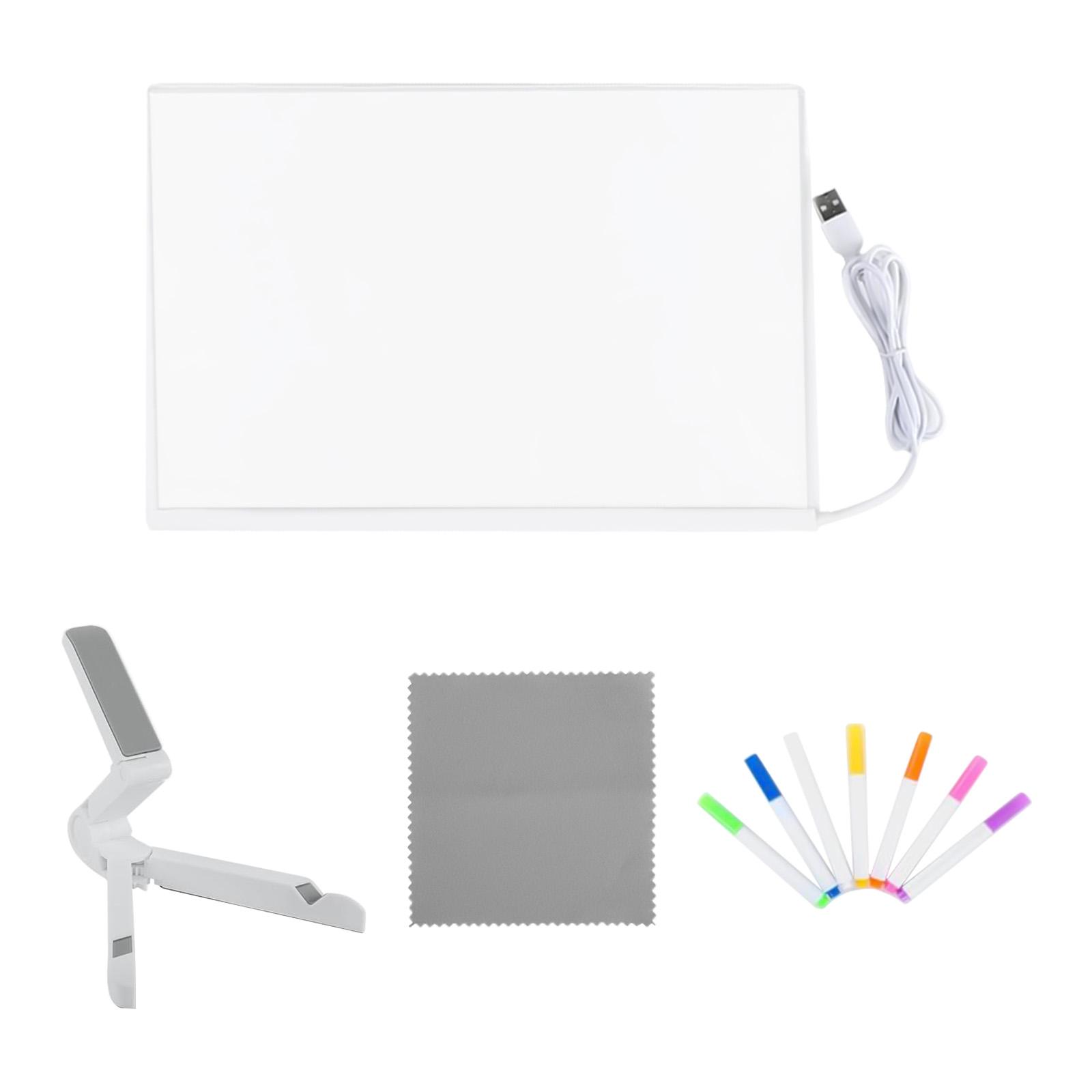 

USB Power Acrylic Message Board with Color Led Note Board With Adjustable Stand For Bar Counters Hotel Front Desks