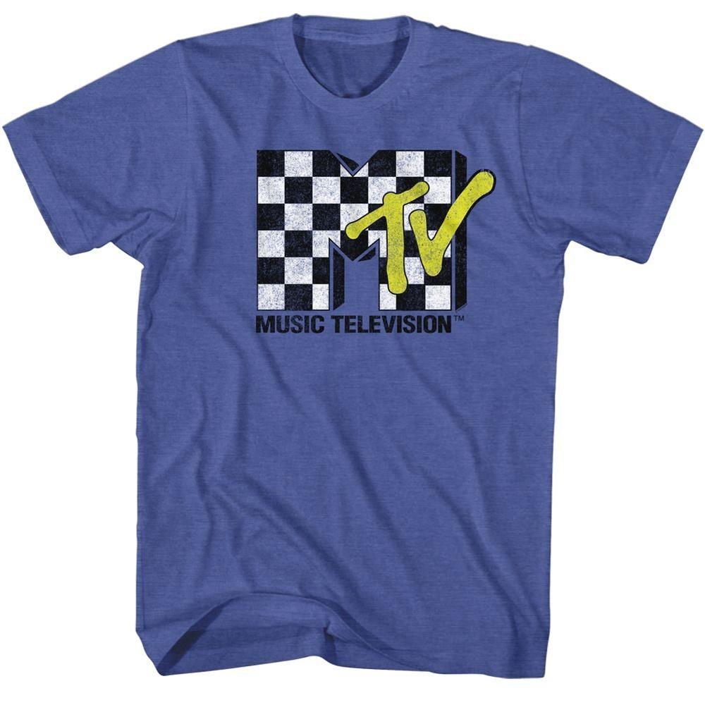 

MTV Checkered Royal Heather T-Shirt 3XL