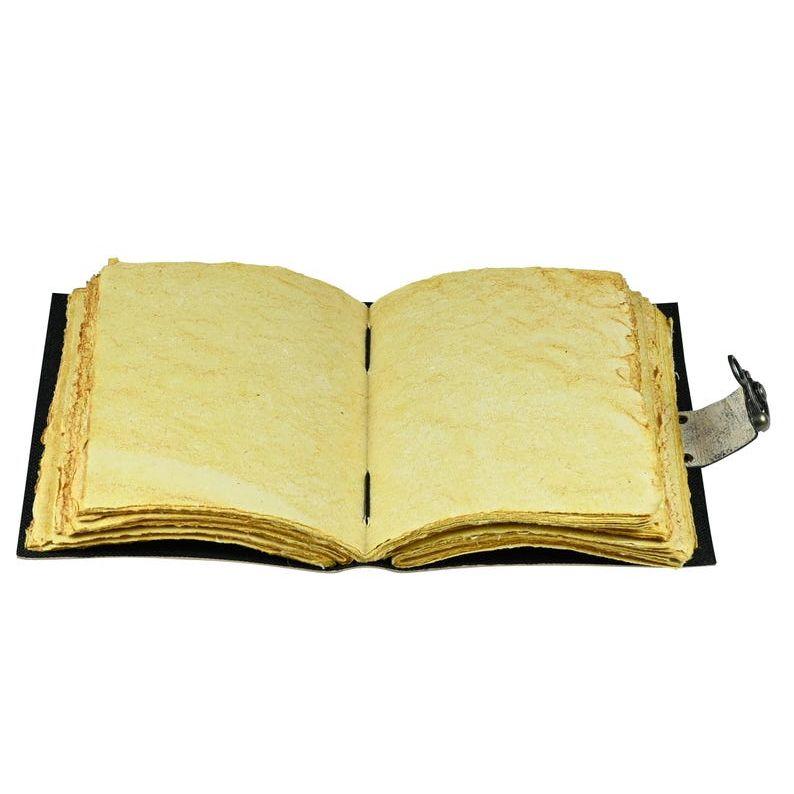 Bunny Rabbit Leather Grimoire Journal: Handmade Deckle Edge Paper